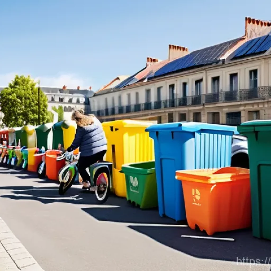 공공정책 사례 연구 - **Prompt 1: Sustainable Living in a French City**
    "A vibrant, wide-angle shot of a bustling, mod...