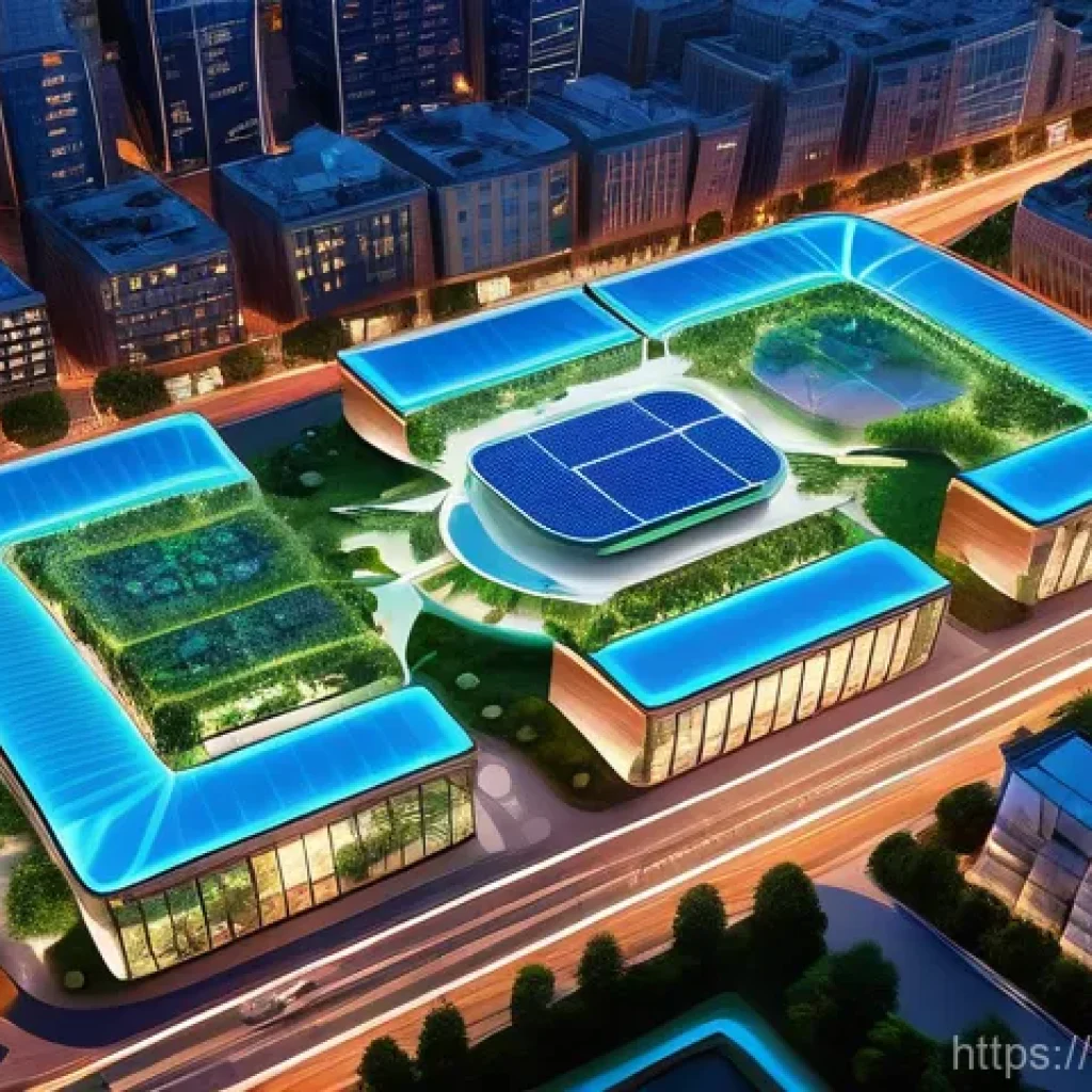 공공정책 관련 컨설팅 업무 - **Smart City Transformation and Citizen Well-being**
An aerial view of a vibrant, meticulously p...