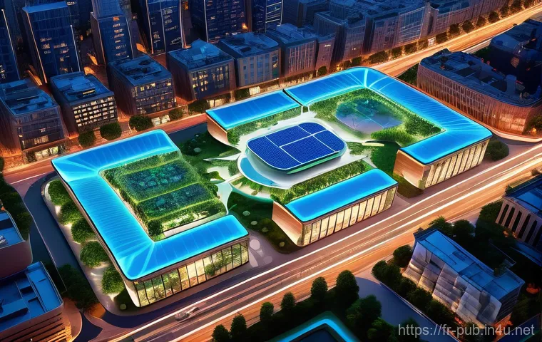 공공정책 관련 컨설팅 업무 - **Smart City Transformation and Citizen Well-being**
    An aerial view of a vibrant, meticulously p...